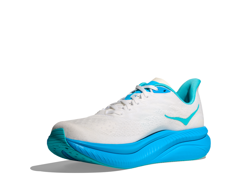 HOKA Men's Mach 6 - WHITE / SKYWARD BLUE