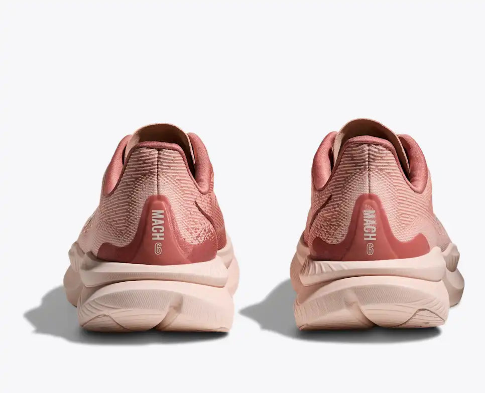 HOKA Women's Mach 6 - ROSE LATTE / BLUSH (Wide)