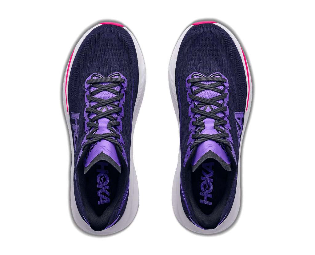 HOKA Women's Mach 7 - CARBON BLACK / COSMIC PURPLE