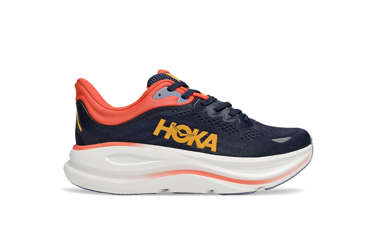 HOKA Running Shoes – Navy & Coral